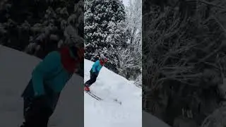 Back flip and powder day here in Japan