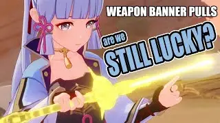 MY FIRST EVER WEAPON BANNER PULLS!  - Genshin Impact