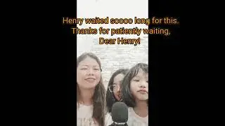Unboxing Henry's parcel for me and my family.