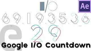 Google IO 2016 Countdown Animation | After Effects & Illustrator Tutorial