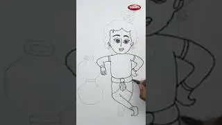 How To Draw God Krishna | Janmashtami Drawing Easy | Lord Krishna Drawing