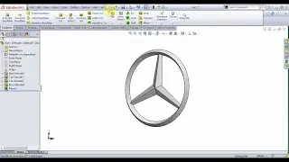 Mercedes Logo Design in solidworks | Solidworks Tutorial