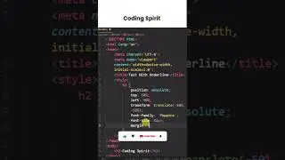 Text With Underline Effect | HTML & CSS 