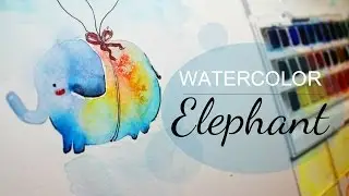 BEGINNER'S Watercolors QUICK Tips 2: BABY Elephant