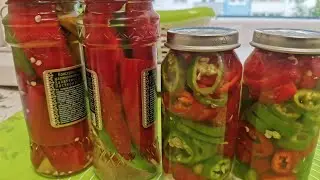 Вкуснейший маринованный острый перец с мёдом.
