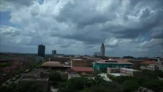 University of Texas Tower and Austin Capitol Building Panning Time Lapse