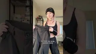 trying on new techwear cargos ⚠️