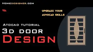 How to Make 3D Door in AutoCad/How to Create 3d Door In Autocad/3D Door in AutoCad