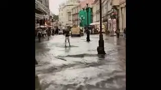 московский Арбат затопило и превратился в венецию!