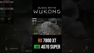 Black Myth: Wukong on RTX 4070 Super & RX 7800 XT  #gaming #rtx #benchmark #wukong