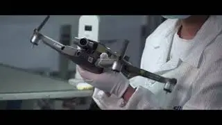 Real scene of internal production and manufacturing in DJI UAV factory