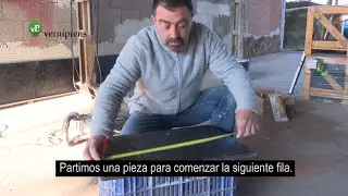 Instrucciones de colocación de revestimientos con junta estrecha.