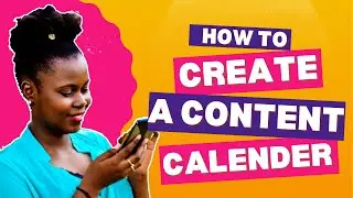 HOW TO CREATE A CONTENT CALENDER WITH GOOGLE SHEETS