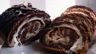 Интересный и вкусный шоколадный рулетик