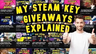 + My Steam Key Giveaways Explained + Guide + FAQ + Comment Picker Giveaways +