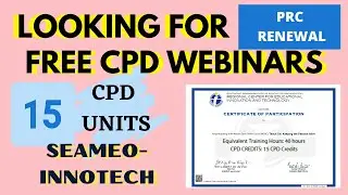 FREE WEBINAR WITH CPD UNITS FOR TEACHERS