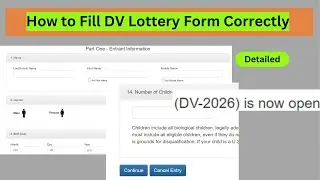 Detailed Explanation | How to Fill DV Lottery 2026 Form Correctly