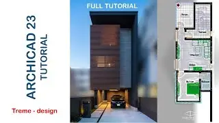Archicad 25 Tutorial - Small Apartment Design modeling in short easy way.