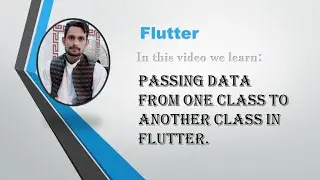 Flutter Data Passing Between Classes