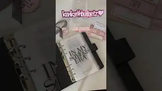 “in my savings era” A6 dashboard 💐🎀#asmr #cashstuffingbinder #unboxing #smallbusiness #satisfying