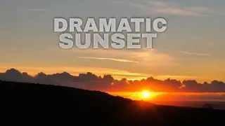 Time Lapse Of A Dramatic Sunset Sky | Copyright Free Stock Video 1440p