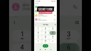 Secret Code 🤐 || Battery Information Secret Code 