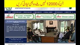 Ehsaas Labour Unemployment Program   Chota Karobar Imdadi Package Online Apply   Online Apply 2020