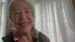 Deborah Hay on zoom from Vermont