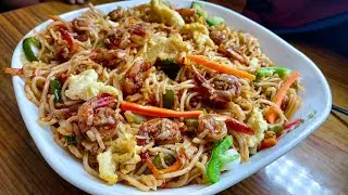 Spicy Prawns Noodles [Stir Fried Prawns Noodles]