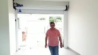 Portão de enrolar automatizado, Vidraçaria Pirituba