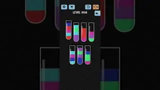 Water Color Sort Level 1006 Walkthrough Solution iOS/Android