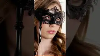 Venezianische Stabmaske schwarz | dressforfun