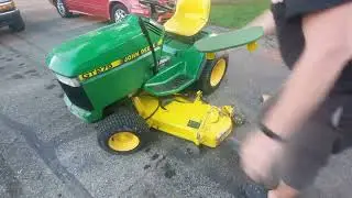 GT275 Deck removal and installation.