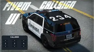 FiveM Police Vehicle Callsign Changer Ui | Stanalone