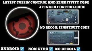 COFFIN CONTROL CODE AND SENSITIVITY CODE BGMI 4 FINGER CONTROL AND SENSITIVITY STAR RAJ