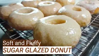 SOFT AND FLUFFY GLAZED DONUT RECIPE | HOW TO MAKE SOFT SUGAR GLAZED DOUGHNUT