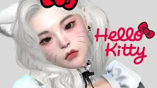 LOS SIMS 4: CREANDO A SIM KOREAN GIRL 🎀 Hello Kitty + DOWNLOAD