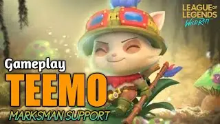 TEEMO WILDRIFT SUPPORT MARKSMAN GAMEPLAY