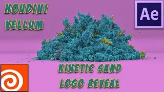 Houdini & After Effects | Kinetic Sand Logo Reveal