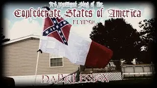 CSA Confederate 3rd National Flag Flying (Blood Stained Banner) | Darkless4X