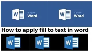 How to Apply Fill Color in Word (Gradient Colors)