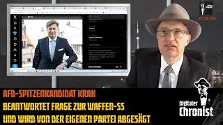 AfD-Spitzenkandidat Krah beantwortet Frage zur Waffen-SS und wird von der eigenen Partei abgesägt