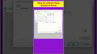 🔥How to set Auto Border in Excel🔥 #shorts