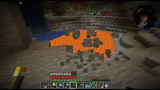 MINECRAFT Peaceful Mode (No Commentary) | Giant pool of Lava???