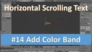 Horizontal Scrolling Text in Blender #14 Add Colour band behind Scrolling Text