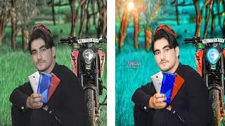 How to edit outdoor Photo in lightroom ∆ outdoor Syan color Background Photo Editing in lightroom