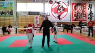 н-герзель шаипов муслим  киокушинкай польша клуб кемпо из австрии 1 бой  17.05.14