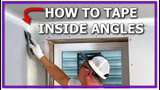 How to Tape AND Coat a Drywall Inside Corner Angle - or Internal 