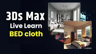 3Dsmax cloth bed  Live Video in hindi tyre rim 