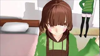 [mmd x undertale] asriel and chara ho! sexy girl